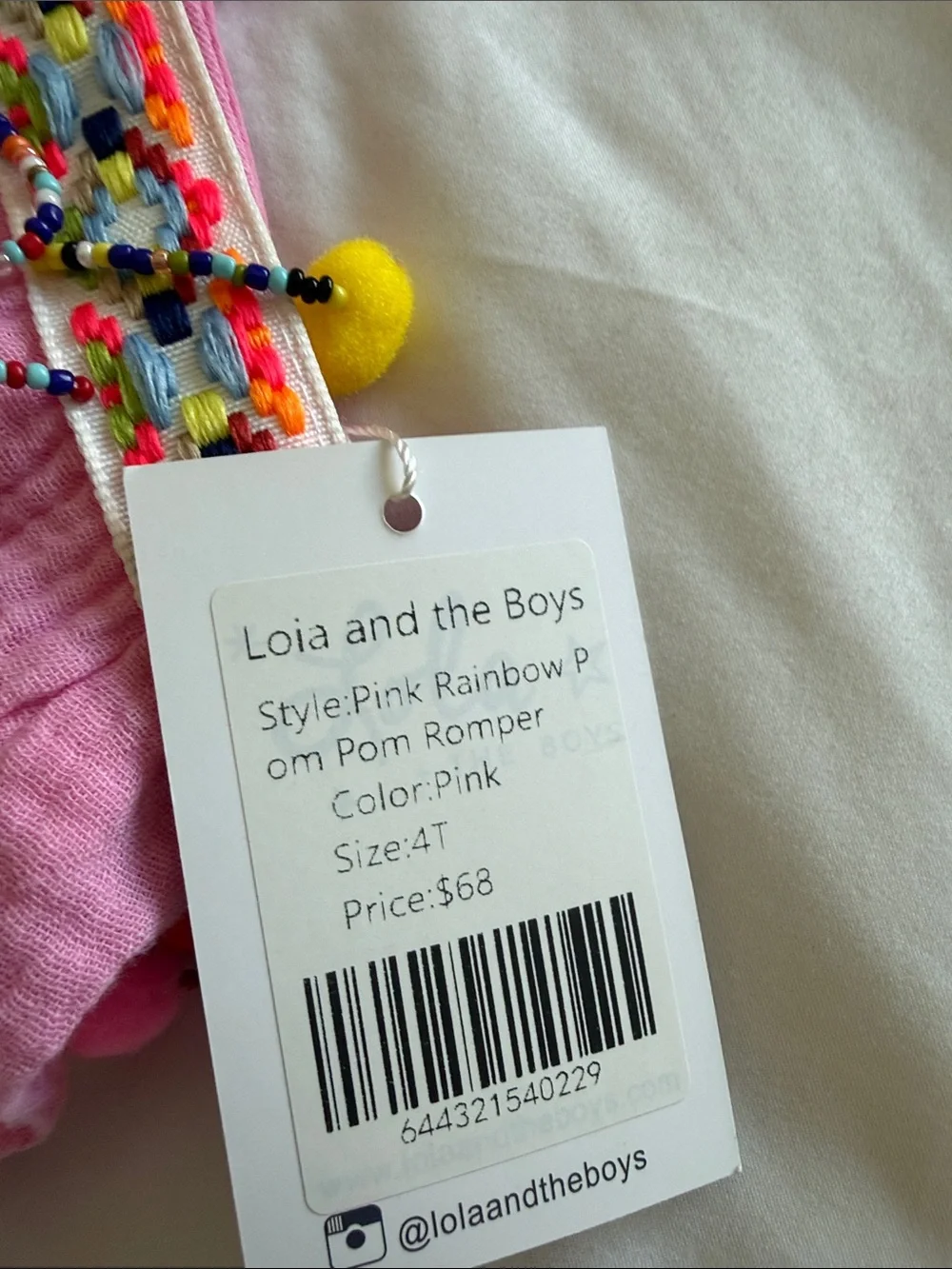 Lola + The Boys bright pink